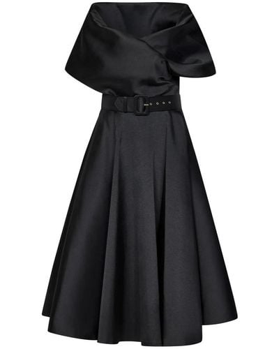 Rhea Costa Midi Dresses - Black