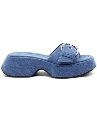 Vic Matié Shoes > flip flops & sliders > sliders - Bleu