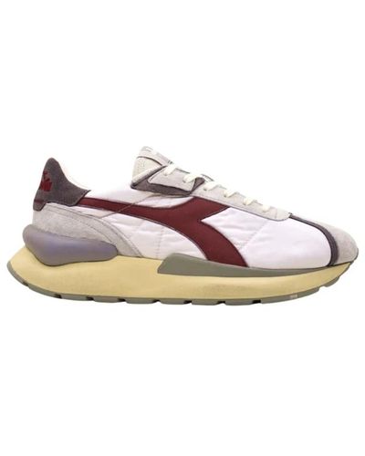 Diadora Weiße low top sneakers modell 201.180476 - Pink