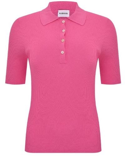 P.A.R.O.S.H. Baumwoll-polo-t-shirts in - Pink
