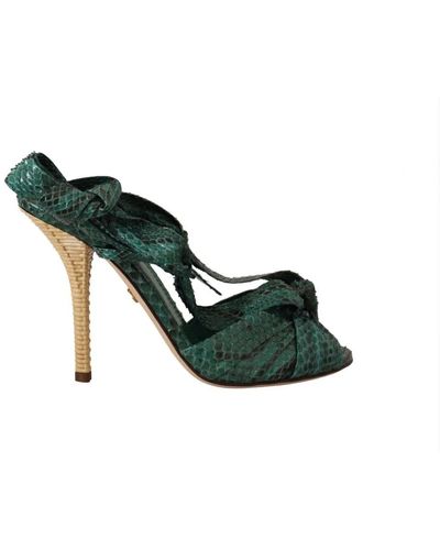 Dolce & Gabbana High Heel Sandals - Green