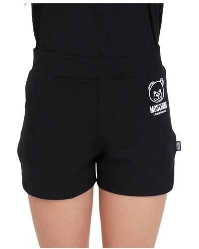 Moschino Schwarze -shorts mit logo