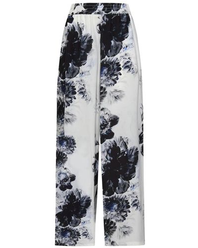Alexander McQueen Wide Trousers - White