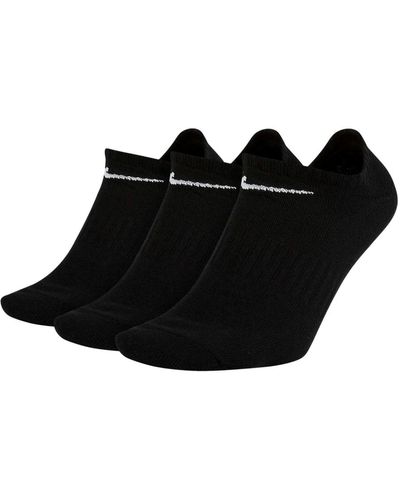 Nike Calcetines ligeros para todos los días sx 7678 - Negro