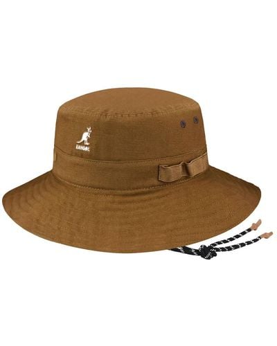 Kangol Sombrero de pescador 100% algodón - Marrón