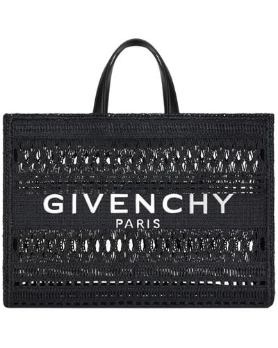 Givenchy Schwarze italienische handtasche mit eleganten stickereien