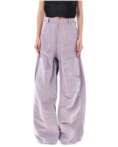 Y. Project Iridescent lila weite hose