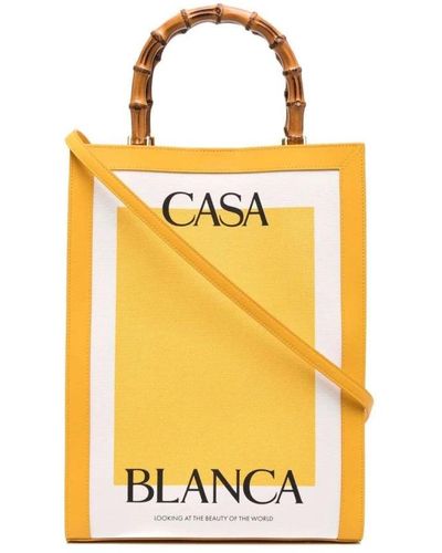 Casablanca Tote Bags - Yellow