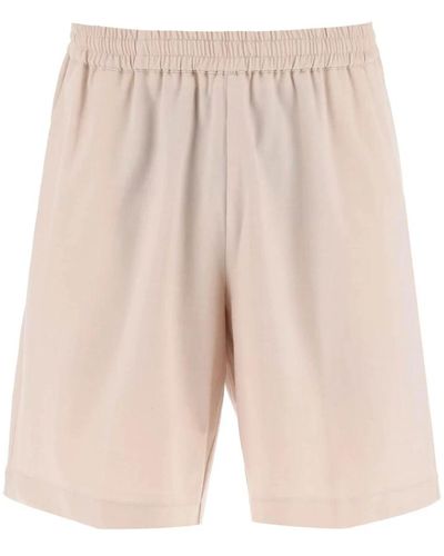 Bonsai Shorts in lana elasticizzata - Neutro