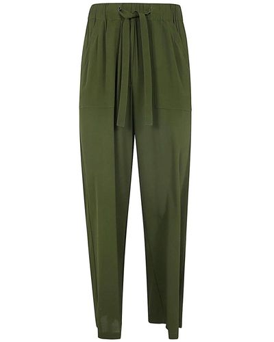 Semicouture Straight Trousers - Green