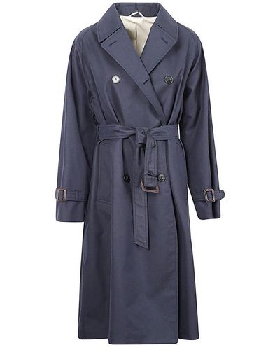 Weekend by Maxmara Trench Coats - Blue