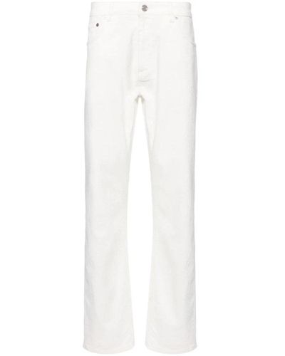 Etro Pantaloni roma bianchi con rilievo a motivo amoebico - Bianco