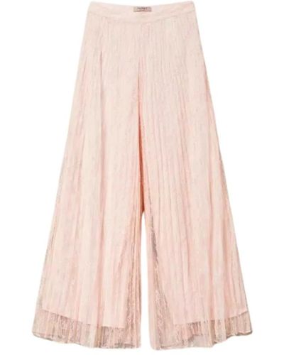 Twin Set Wide Trousers - Pink