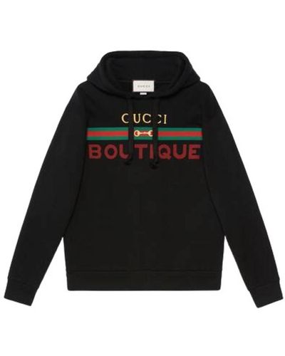 Gucci Sweat-shirt à imprimé Boutique - Noir