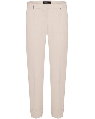 Cambio Cropped Trousers - Natural