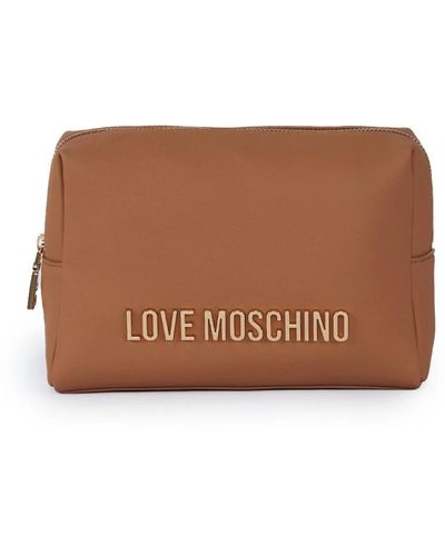 Love Moschino Toilet Bags - Brown