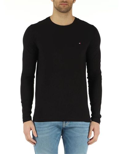 Tommy Hilfiger T-shirt extra slim fit in cotone stretch - Nero
