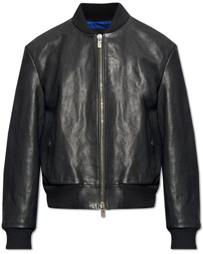 Burberry Jackets > leather jackets - Noir