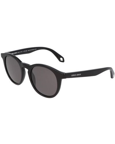 Armani Runde rahmen sonnenbrille - Schwarz