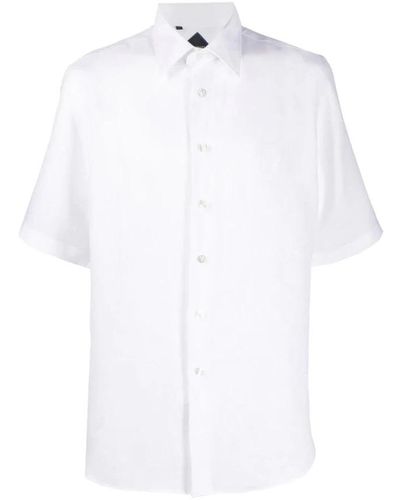 Billionaire Short Sleeve Shirts - White