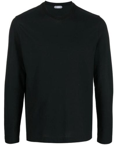 Zanone Sweatshirts - Black