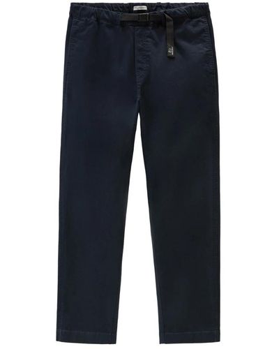 Woolrich Blaue melton easy pant