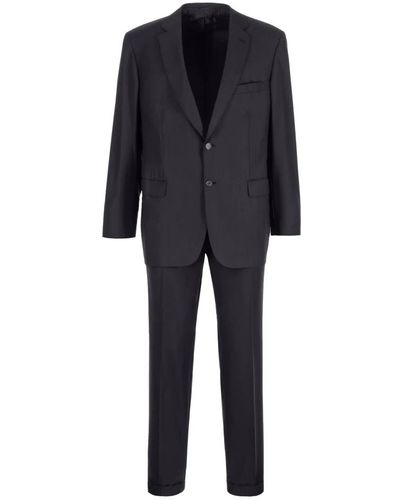 Brioni Single Breasted Suits - Black