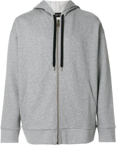 N°21 Sweatshirts & hoodies > zip-throughs - Gris