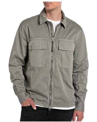 Replay Jackets > light jackets - Gris