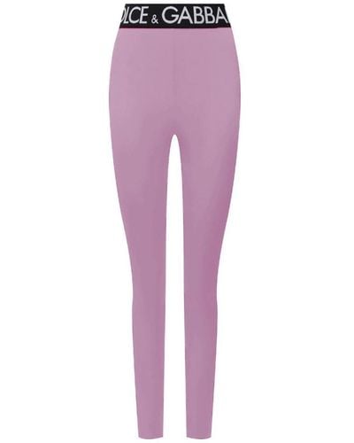 Dolce & Gabbana Trousers > leggings - Violet