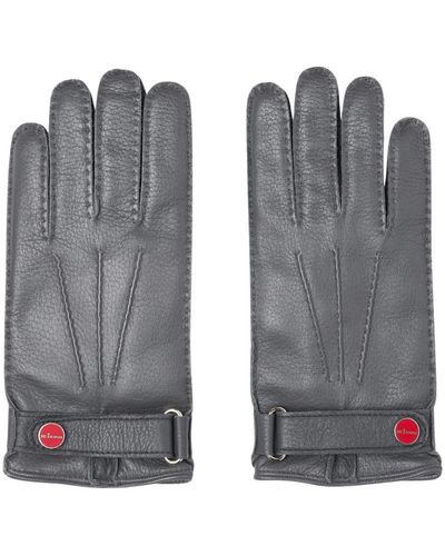 Kiton E Handschuhe aus Hirschleder - Grau