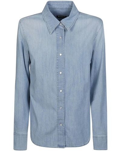 Dondup Blouses & shirts > denim shirts - Bleu