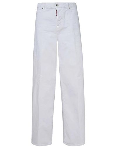 DSquared² Straight Jeans - White