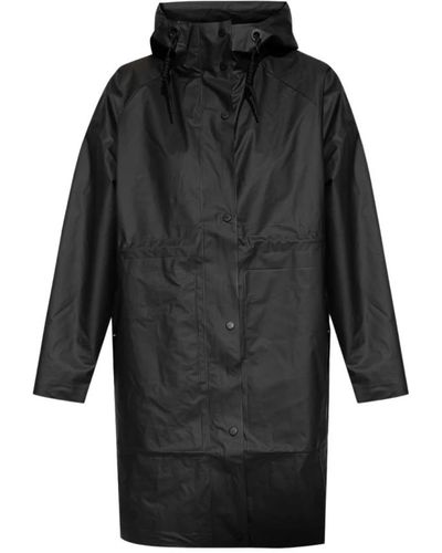 HUNTER Rain coat with pockets - Schwarz