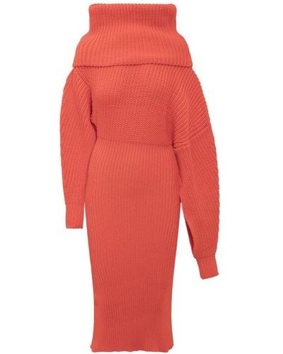 A.W.A.K.E. MODE Dresses > day dresses > knitted dresses - Rouge