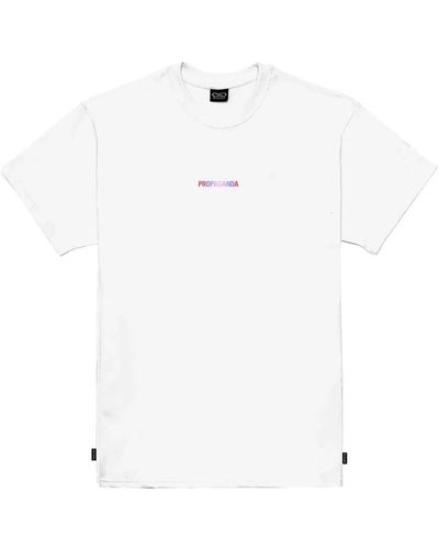 Propaganda Gradient rib t-shirt - Bianco