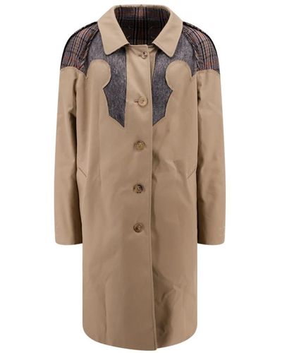 Maison Margiela Coats > single-breasted coats - Marron