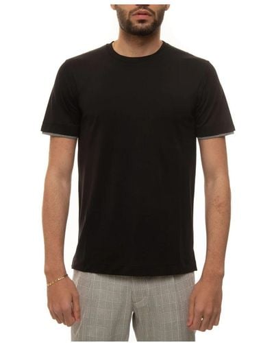 Canali T-Shirts - Black