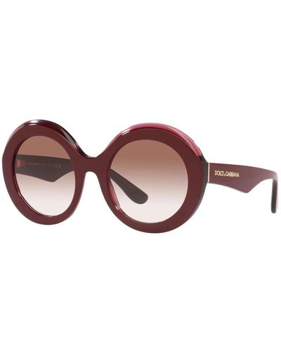 Dolce & Gabbana Lunettes de soleil Occhiali da Sole Dolce Gabbana DG4418 32478D - Marron