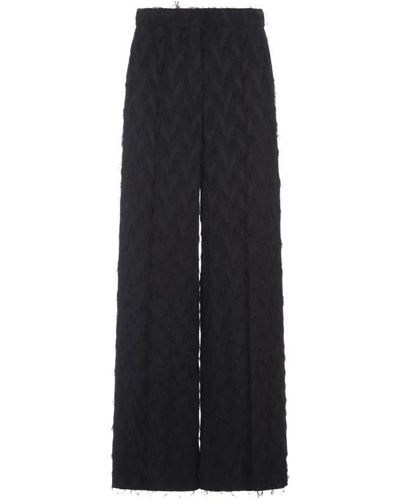 MSGM Wide Trousers - Black