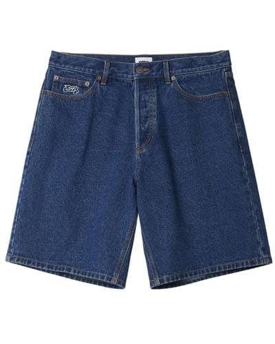 Obey Denim Shorts - Blue