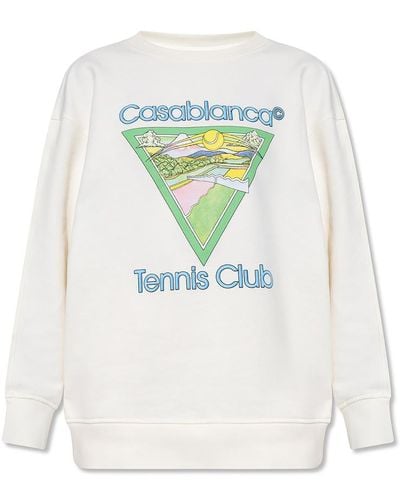 Casablancabrand Sweatshirt with Tennis Club Icon print - Weiß