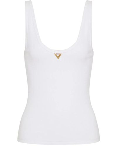 Valentino Vgold ärmelloses top - Weiß