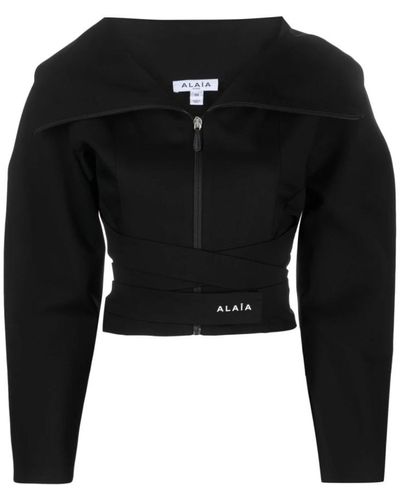 Alaïa Sweatshirts - Black