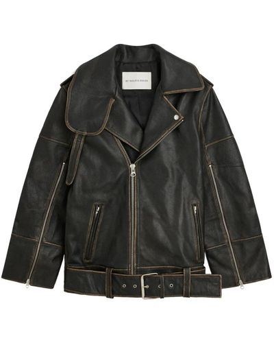 By Malene Birger Jackets > leather jackets - Noir