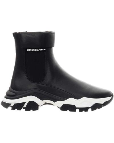 Emporio Armani Chelsea Boots - Black