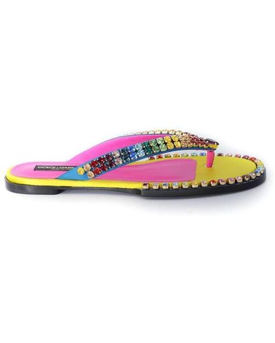 Dolce & Gabbana Flat sandals - Mehrfarbig