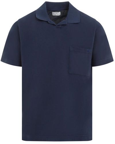 Universal Works Tops > polo shirts - Bleu