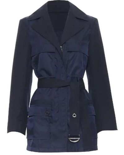 Chloé Belted Coats - Blue