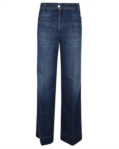 Victoria Beckham Dunkle vintage-waschung alina jeans - Blau